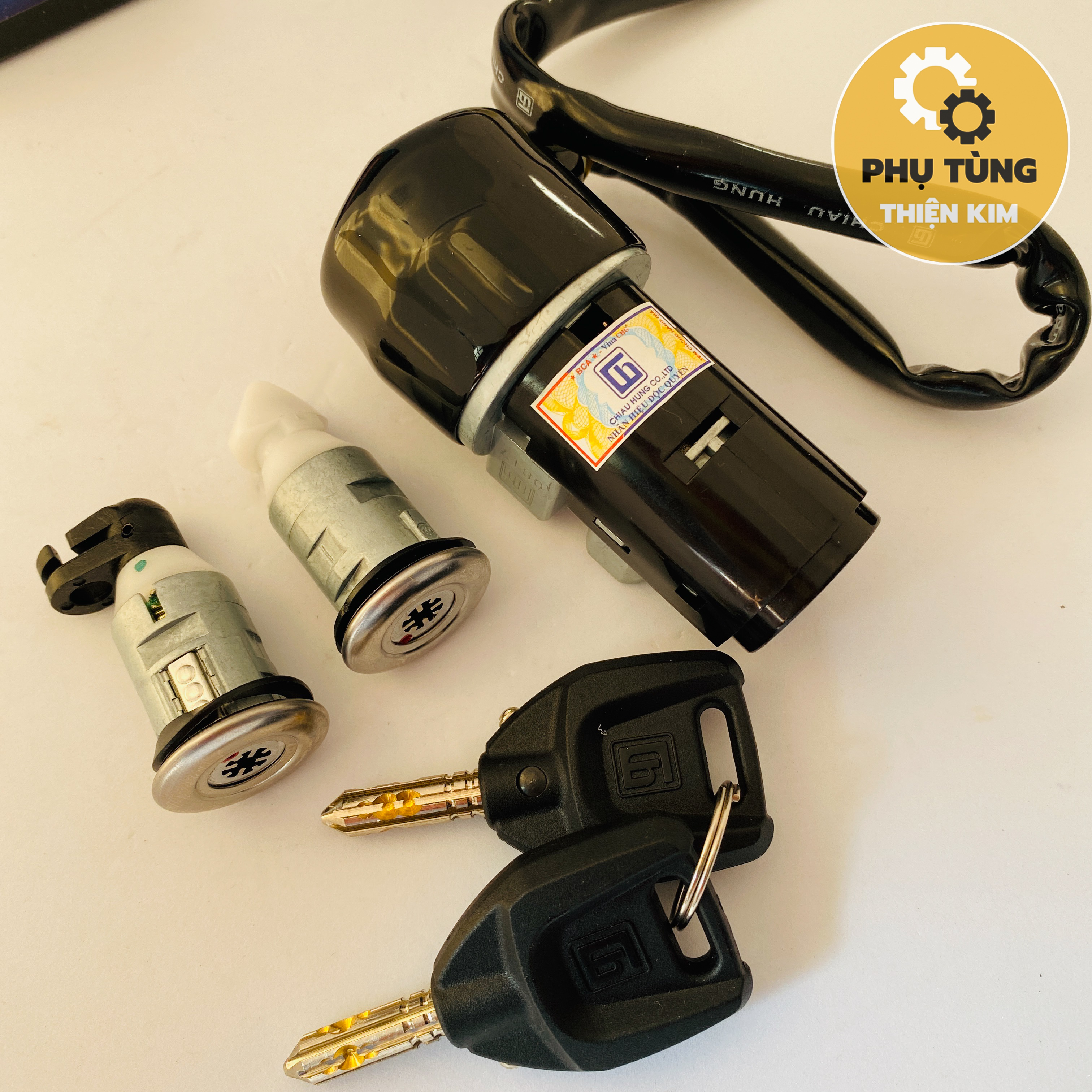 Ổ Khóa Honda Spacy Chống Trộm 8 Cạnh/6 Cạnh Màu Đen BH 12 Tháng 1 Đổi 1