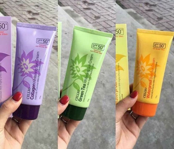 Kem Chống Nắng Cellio Hàn Quốc SPF 50+ 70ml Kiểm Soát Dầu  Bảo Vệ Da 8 Tiếng