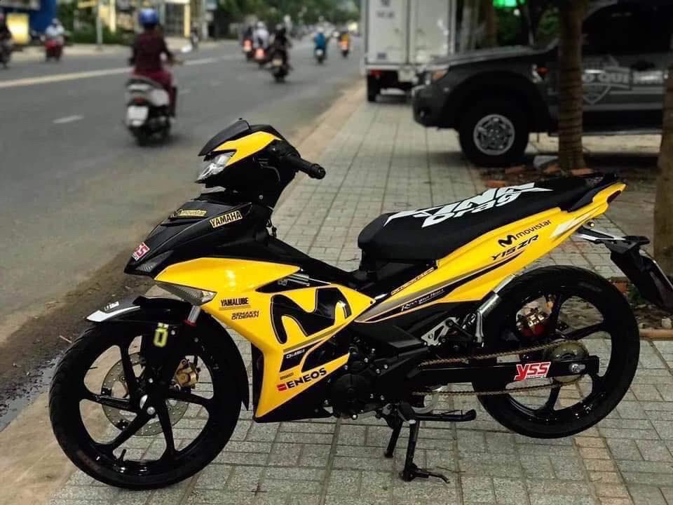 Tem trùm xe exciter 150 vàng đen mosvitar - Độ tem xeexciter 150 vàng đen thiết kế theo yêu cầu- tem