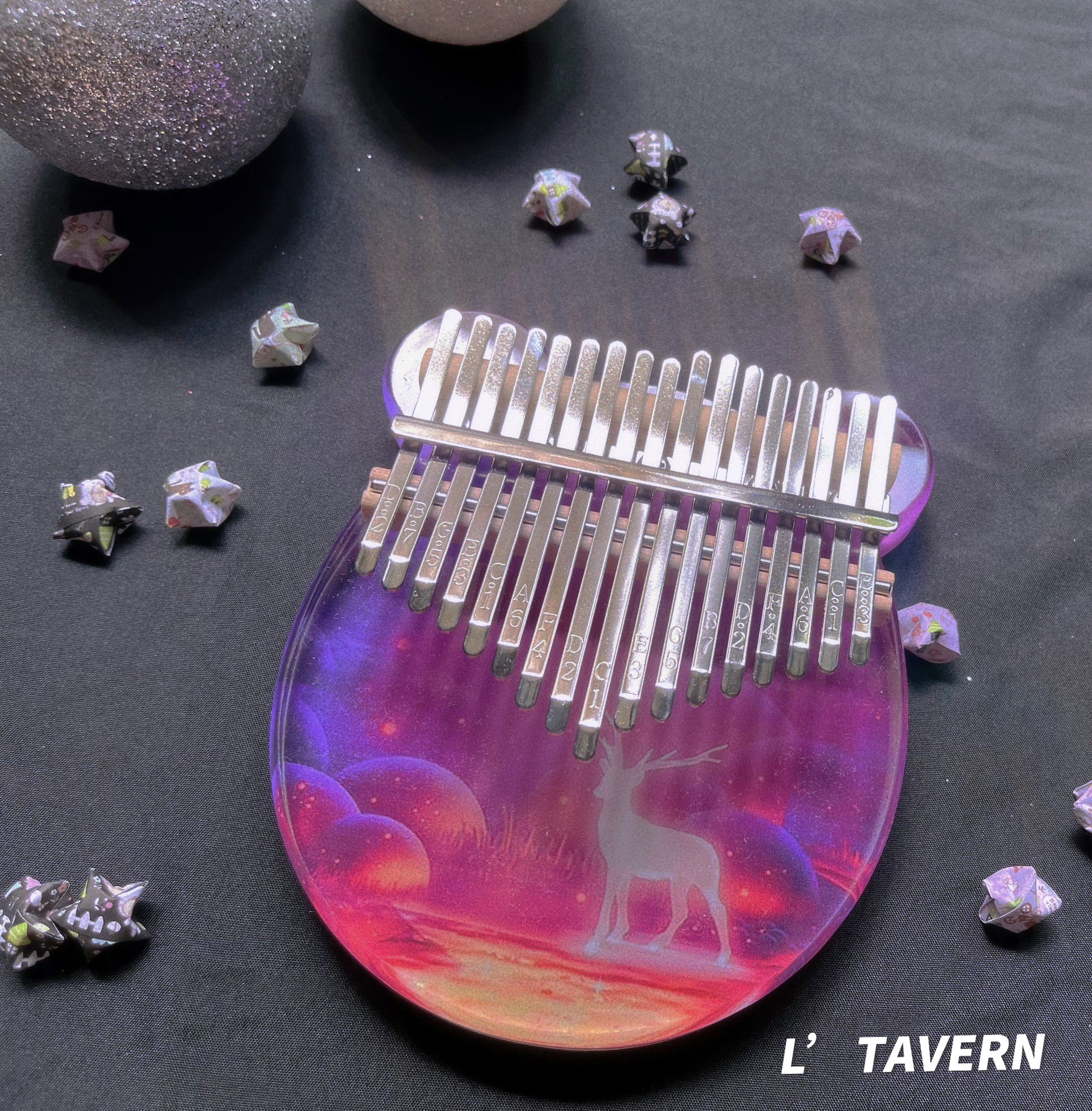 17 21 phím kalimba đàn acrylic đàn trong suốt cực xinh