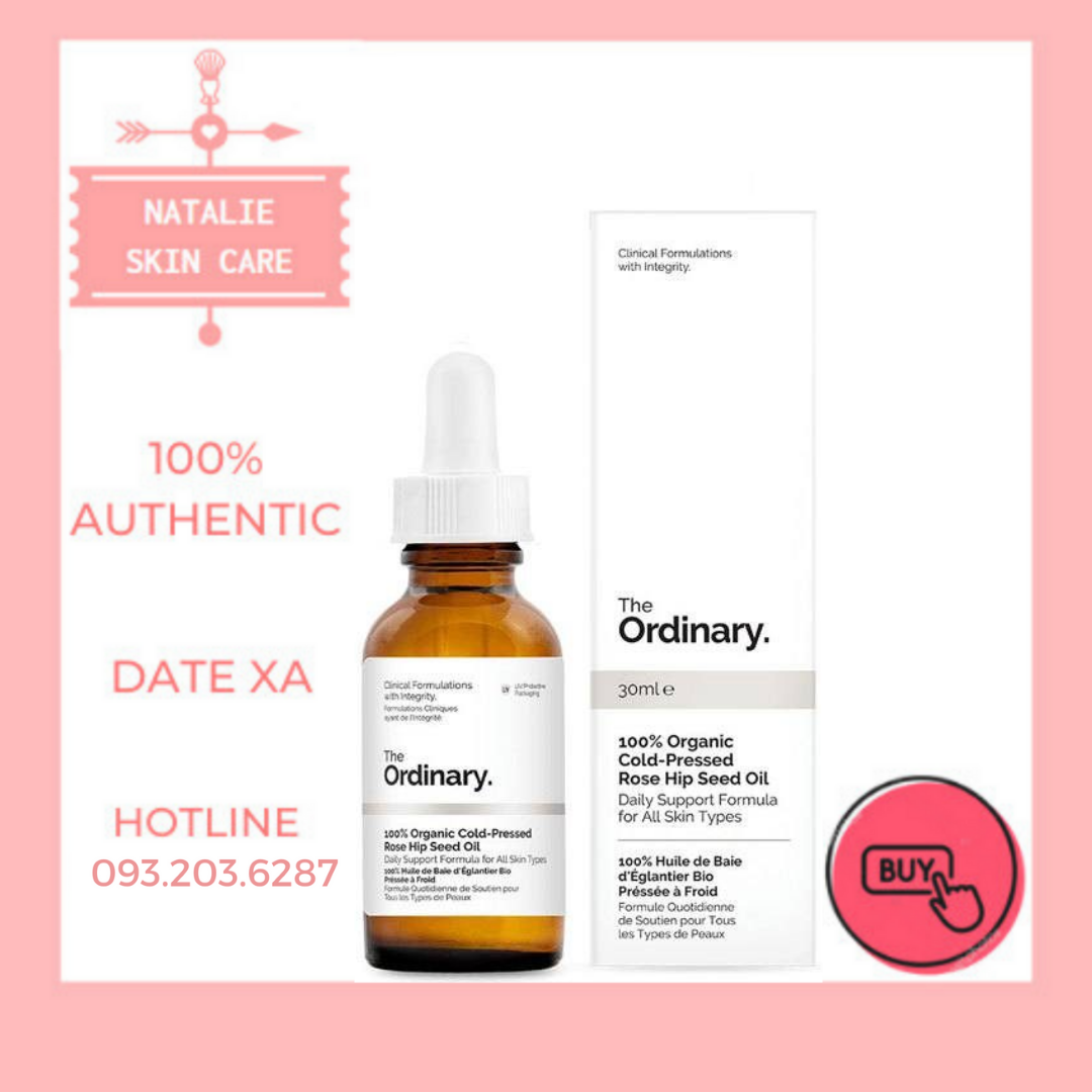 [HCM]Tinh Dầu The Ordinary 100% Organic Cold-Pressed Rose Hip Seed Oil (30ml)