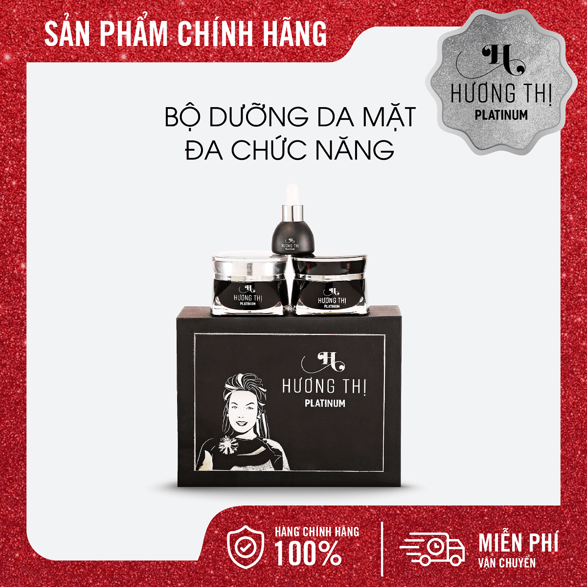 ✅Chính Hãng✅ Bộ Kem Dưỡng Da Mặt Hương Thị Trắng Da Sáng Tối Đa Chức Năng Thẩm Thấu Nhanh Không Bết Dính