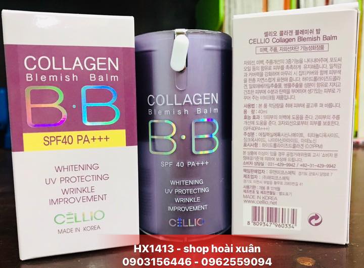 [HCM]Kem nền BB Cream Collagen Blemish Balm CELLIO - HX1413