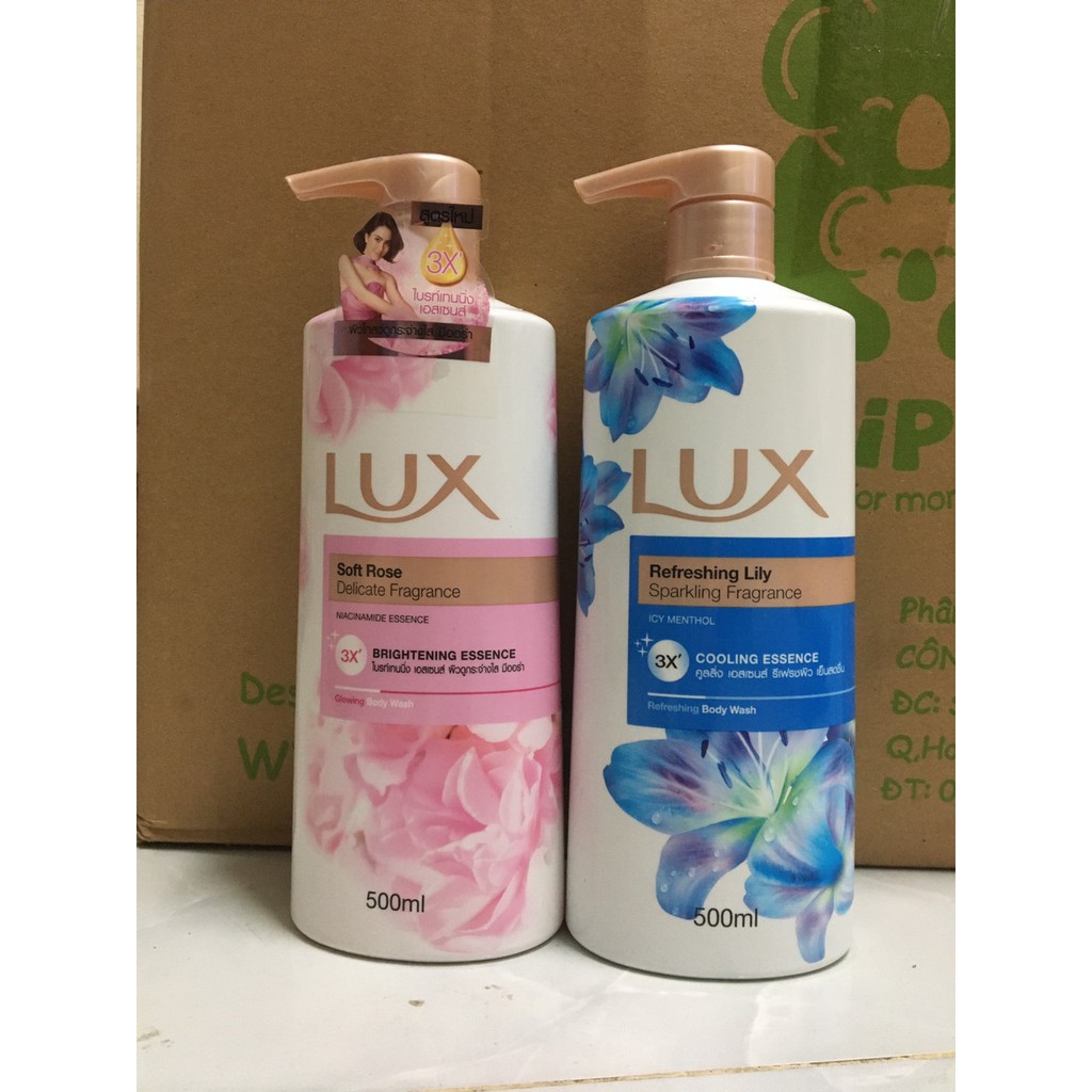 Sữa Tắm Lux Thailand 500Ml - Màu Hồng