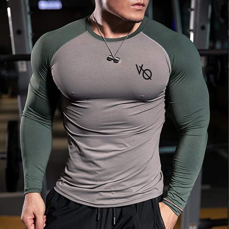 Áo tập gym nam thun co dãn 4 chiều  Áo gym nam ôm body kiểu dáng phối màu - Hàng siêu cấp Tập gym th