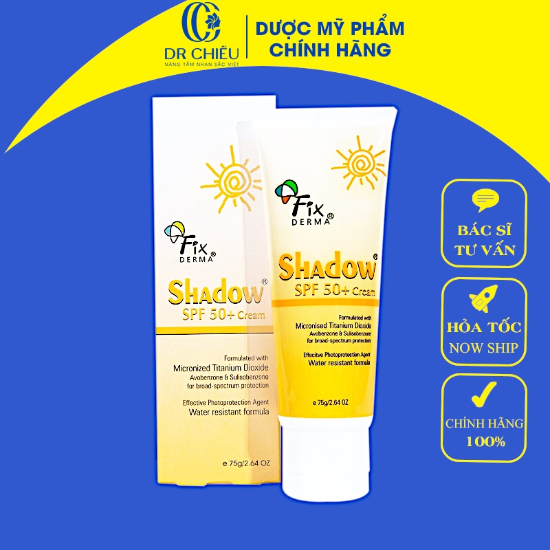 Kem Chống Nắng Shadow Spf 50+ (75G) - Gel Chống Nắng Shadow Cho Da Mặt Và Toàn Thân