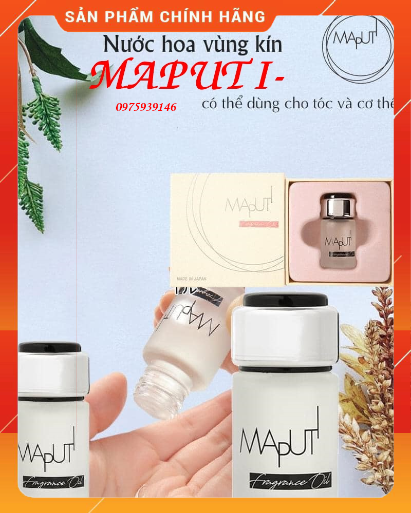 Nước Hoa Vùng Kín Maputi Nhật Bản Hương Thơm Dịu Nhẹ Hạn Chế Mùi Cơ Thể 12Ml