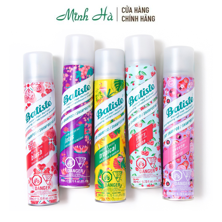 Dầu gội khô Batiste Fresh Dry Shampoo 200ml