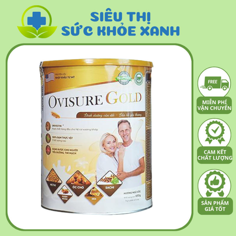 [Chính Hãng] Sữa Ovisure Gold Sữa Hạt Dinh Dưỡng 100% Đạm Thực Vật Bổ Sung Canxi