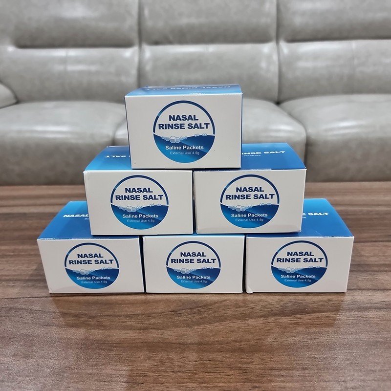 Muối Rửa Mũi Nano Bạc. Muối Sinh Lý Waterpulse Nasal Rinse Salt làm sạch nghẹt mũi viêm mũi dị ứng viêm xoang.