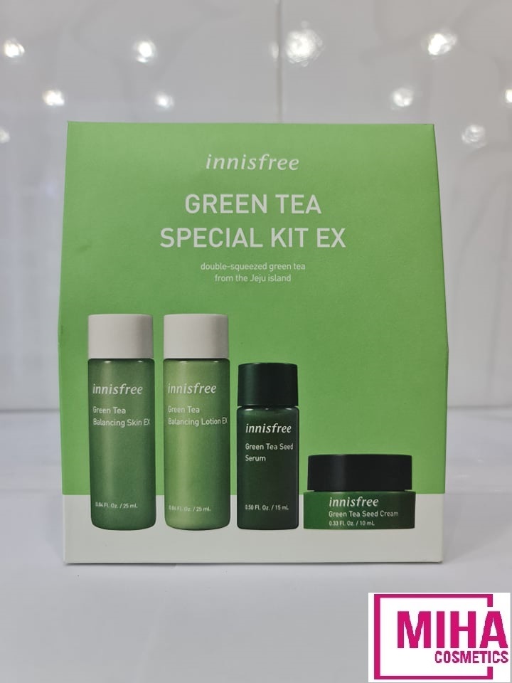 [Hcm]Bộ Dưỡng Da Trà Xanh Innisfree Green Tea Special Kit Ex Dưỡng Ẩm Sáng Da Giảm Mụn