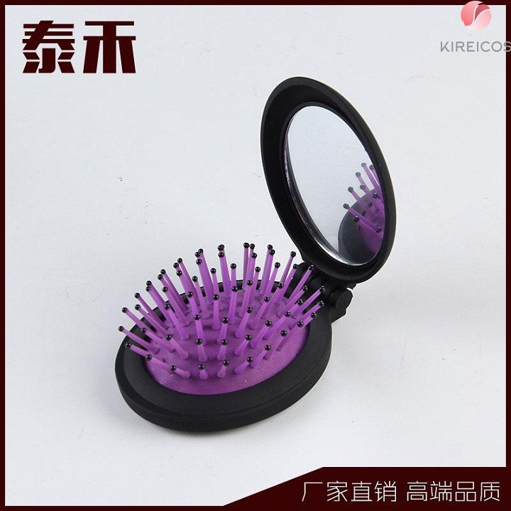 [HCM]Bộ Gương Lược Massage Da Đầu Gấp Gọn Nhiều Màu