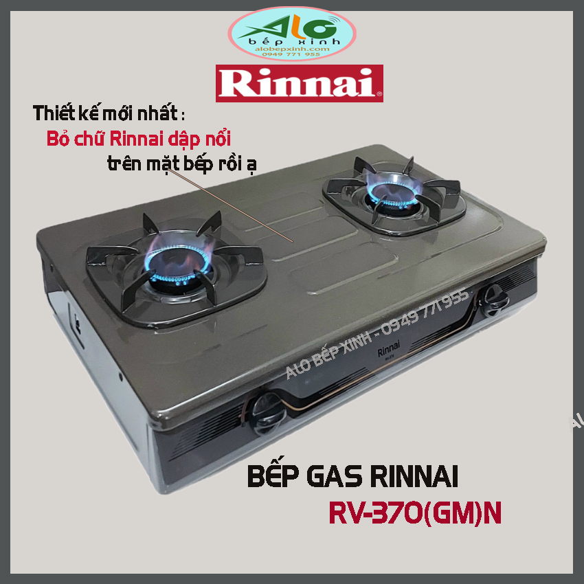Bếp gas Rinnai RV-370GM(N) - RV-370G - A Lô Bếp Xinh