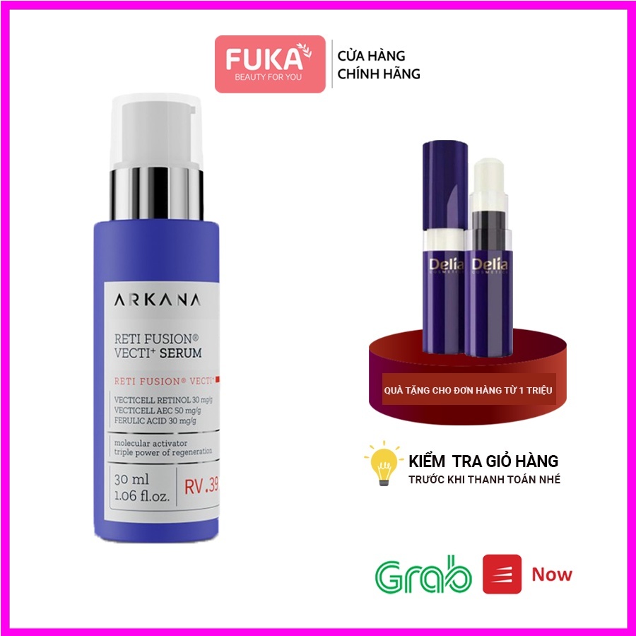 Serum Trẻ Hóa Da Arkana - Tinh Chất Trẻ Hóa Da Reti Fusion Dùng Cho Mọi Loại Da