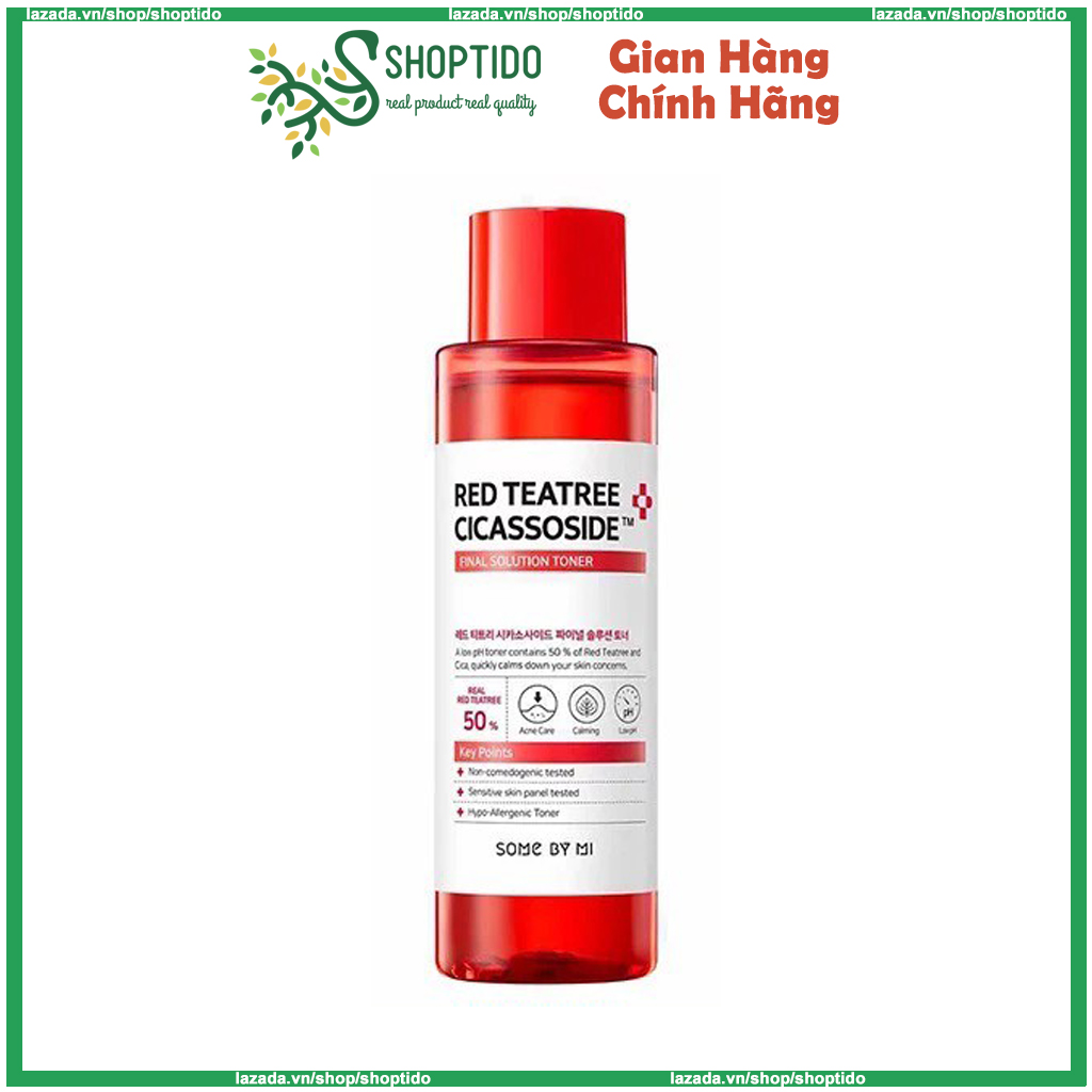 Nước Hoa Hồng Some By Mi Red Teatree Cicassoside Toner Tràm Trà Đỏ Giúp Làm Dịu Cho Da Nhạy Cảm