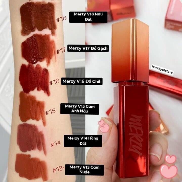 Son kem lì Merzy The First Velvet Tint.
