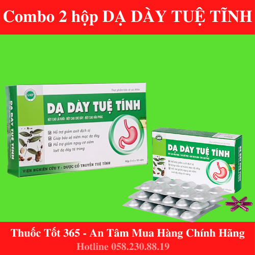 [HCM]Combo 2 hộp Dạ dày Tuệ Tĩnh giúp bổ tỳ vị tăng cường chức năng tiêu hóa – Sản phẩm 100% chính hãng – Hộp 30 viên