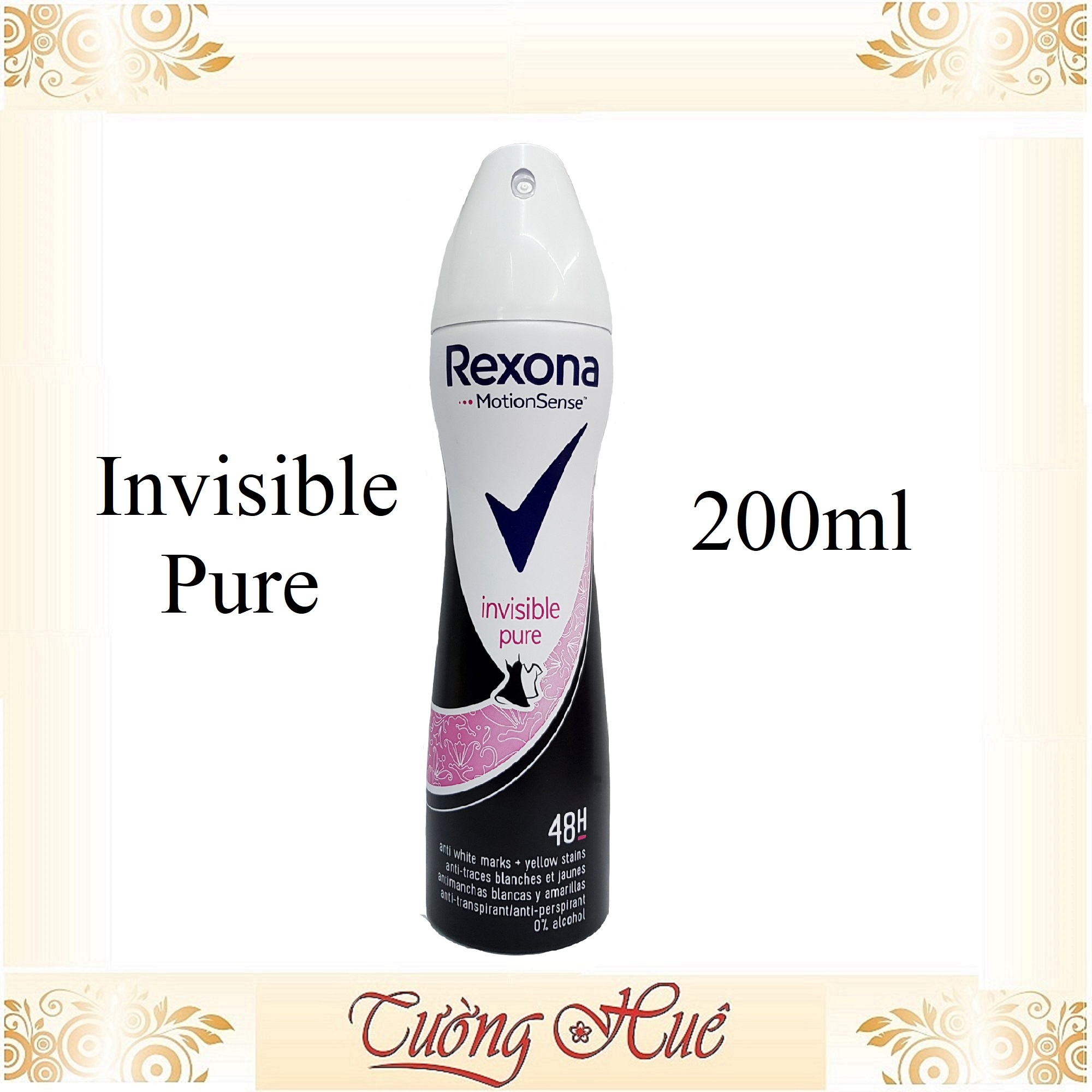 Xịt Khử Mùi Nữ Rexona Motionsense Invisible Pure Anti - Perspirant - 200Ml