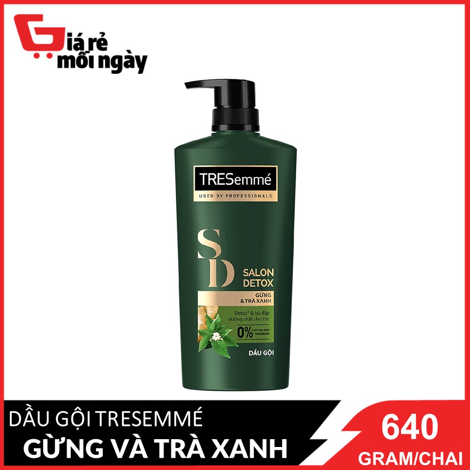 [Hcm]Dầu Gội Tresemme Gừng Và Trà Xanh 640G