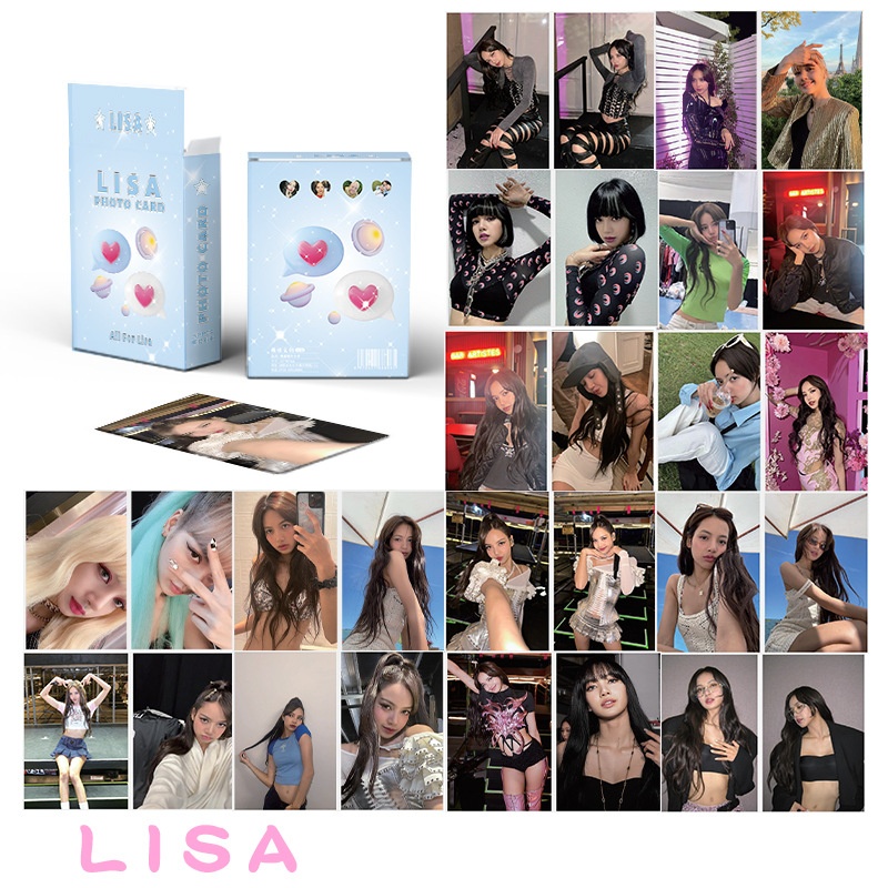 Set 50 photo card unoff Hologram LISA BLACKPINK 2024