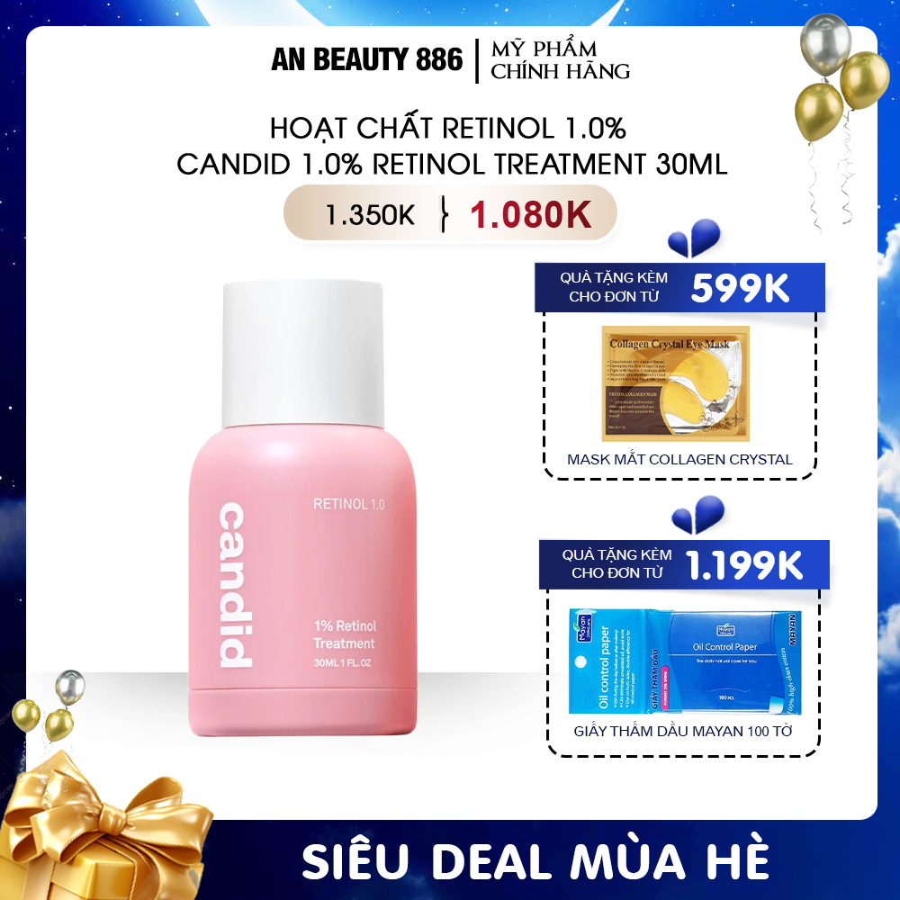 Hoạt Chất CANDID 1.0% Retinol Treatment 30ml