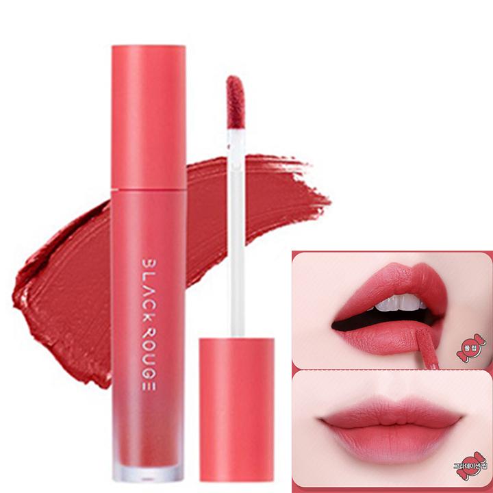 Son Kem Black Rouge Air Fit Velvet Tint Hàn Quốc 4Ml (S01 Rosy Cinnamon: Hồng Đào Ấm)