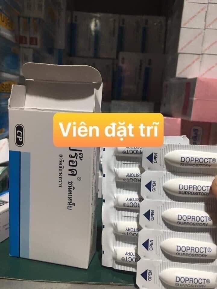 [Hcm]Viên Đặt Ngữa Trĩ Doproct Thái Lan Vĩ 10 Viên