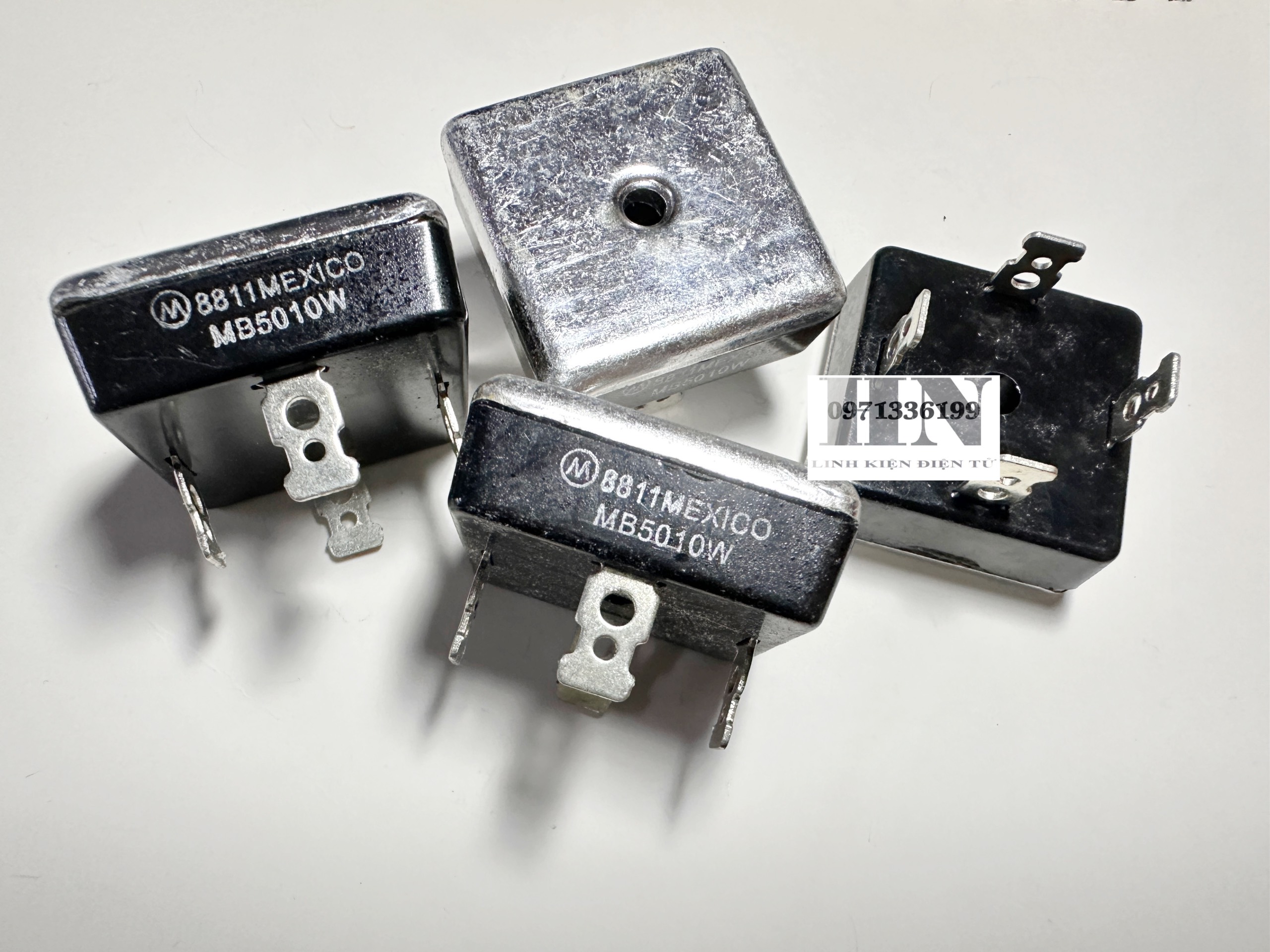 Diot Nhôm MEXICO 50A loại Tốt sạc Ắc-quy công suất lớn Diot cầu 4 chân dùng làm sạc bình 12v - 24v M
