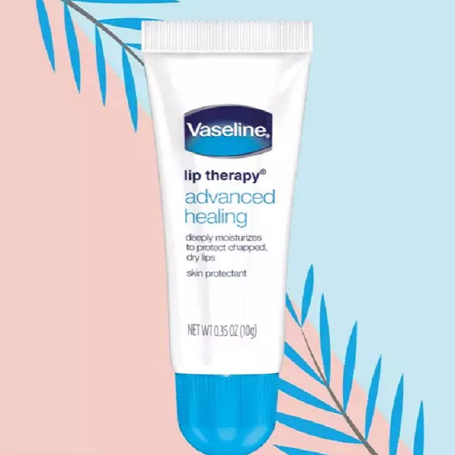 Son Dưỡng Môi Vaseline Dạng Tuýp 10G Vaseline Lip Therapy Advanced Healing - Deeply Moisturizes To Protect Chapped Dry Lips - Giúp Môi Mịn Màng Căng Bóng - Chính Hãng Usa - Hami Cosmetics