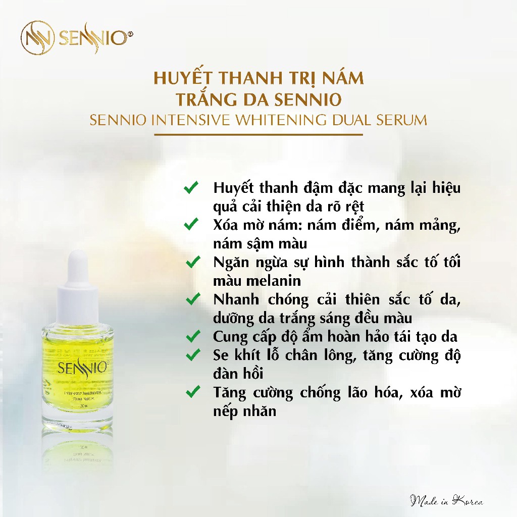 [Chính Hãng] Serum Nám Trắng Da Sennio