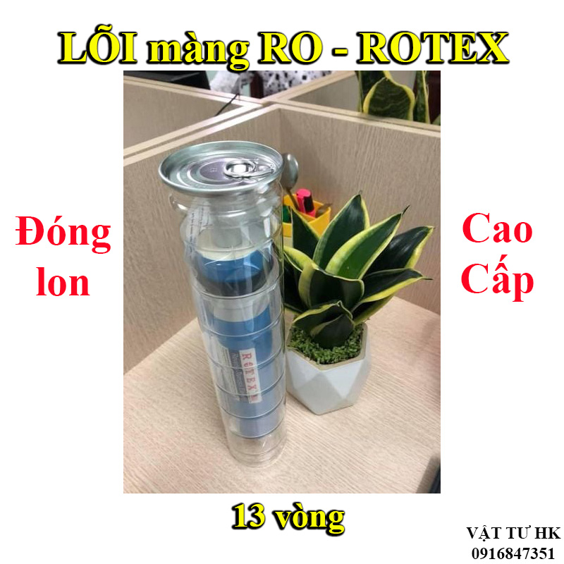 Lõi lọc RO màng ROTEX đóng lon 13 vòng quả lõi số 4 máy lọc nước karofi AQUA kangaroo sunhouse Tốt