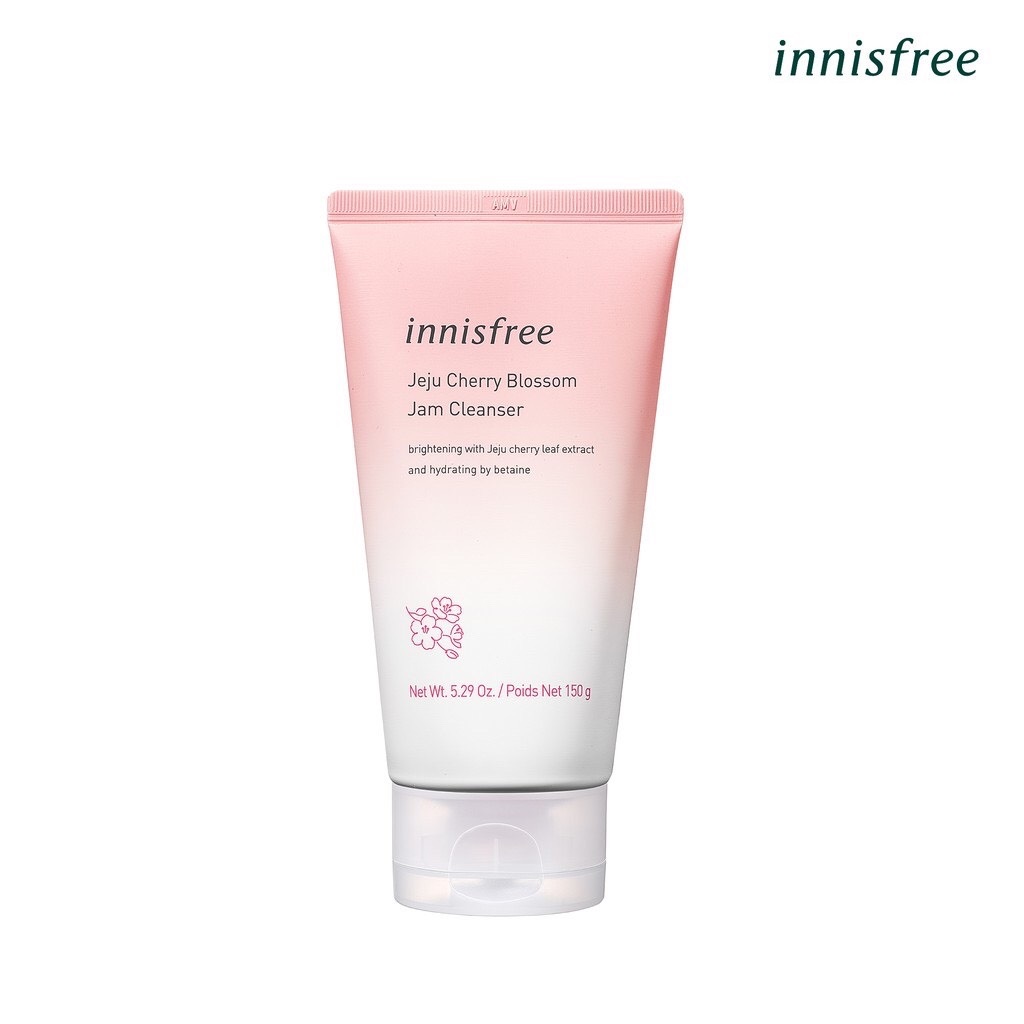 [Hcm](Chính Hãng) Sữa Rửa Mặt Dưỡng Sáng Hoa Anh Đào Innisfree Jeju Cherry Blossom Jam Cleanser 150G