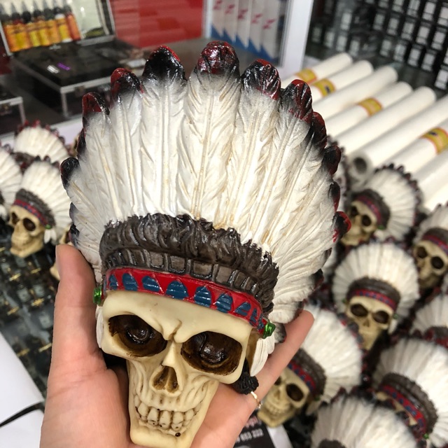 Phụ Kiện Trang Trí Phòng Xăm Mặt Đầu Lâu Thổ Dân