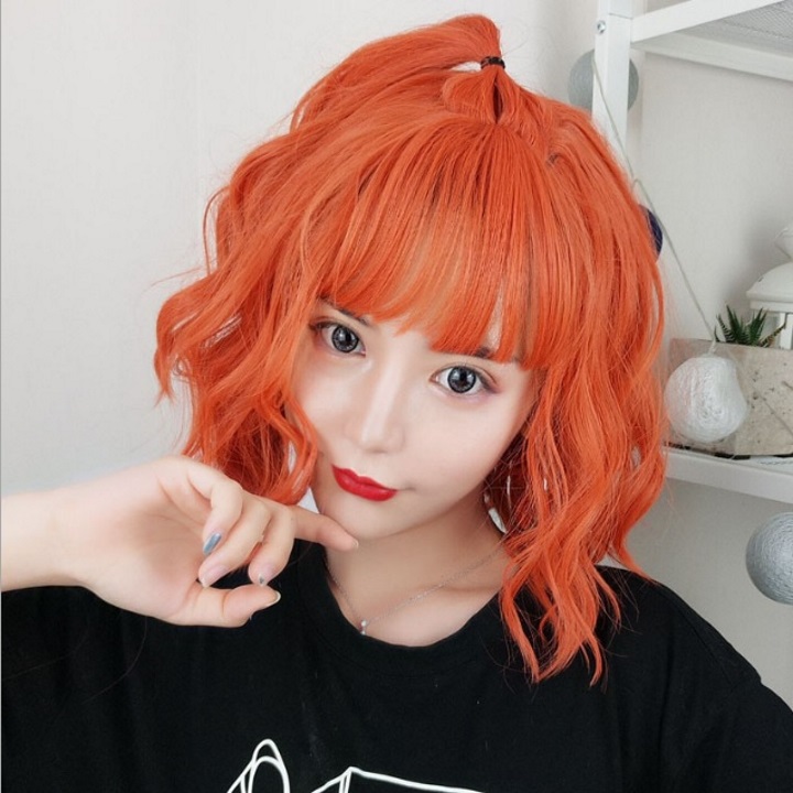 [HCM]Tóc giả nữ Hàn Quốc + Tặng kèm lưới T356