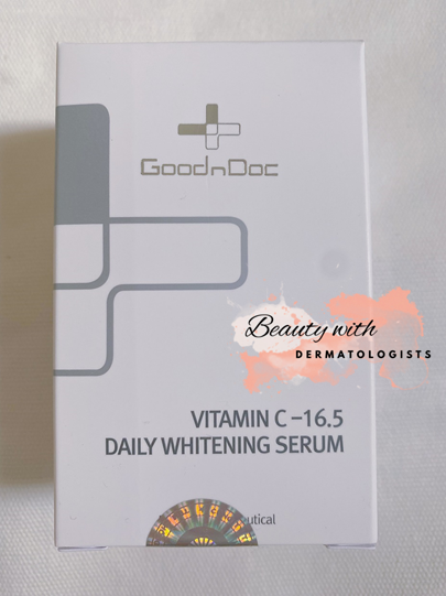 [Hcm]Goodndoc Vitamin C - 16.5 Daily Whitening Serum - Hàng Công Ty Mẫu Mới - Dung Tích 30 Ml