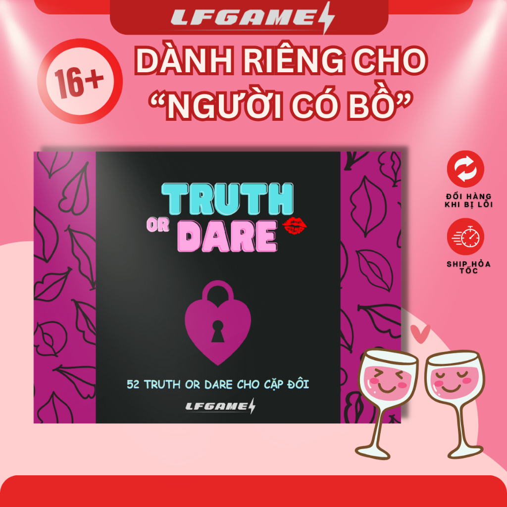 Bộ Bài Tình Yêu Thấu Hiểu TRUTH OR DARE COUPLE Boardgame Card Game OUR MEMORIES Gắn Kết Thấu Hiểu Dà