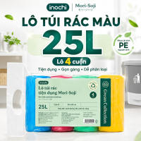 Túi rác tự huỷ sinh học có quai tiện dụng dạng cuộn nhiều màu nhiều mùi hương dài và dai hơn 20% - Chính hãng inochi.