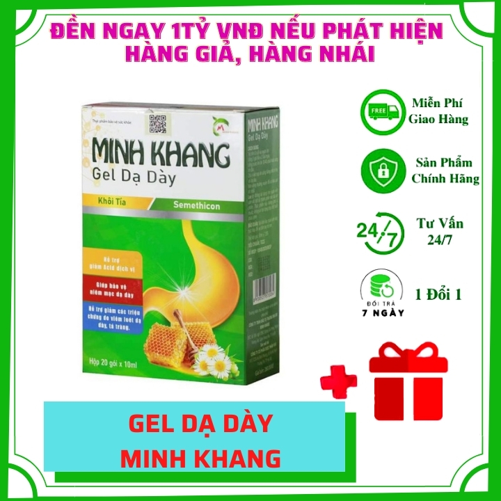 Đau Dạ Dày ✅[Free Ship] Đau Dạ Dày Cấp Tốc Tại Nhà Với Gel Dạ Dày Minh Khang - Đánh Bay Ợ Hơiợ Chuatrào Ngượcviêm Dạ Dày