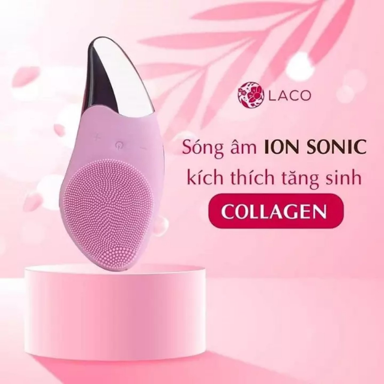 Máy Rửa Mặt Sóng Âm Ion Sonic 2In1 Silicon Làm Sạch Massage Nâng Cơ Mặt