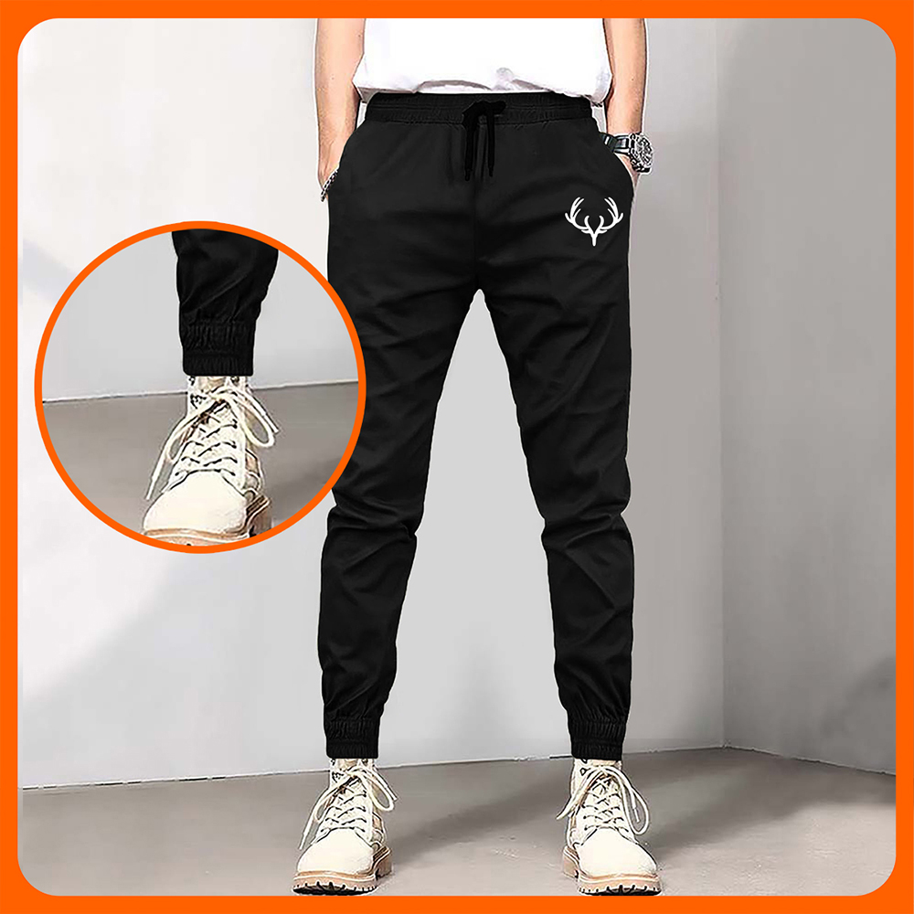 Quần Jogger Kaki Nam Nữ - Quần kaki lưng thun co giãn có dây rút ống chân bo thun thoải mái - Phong 