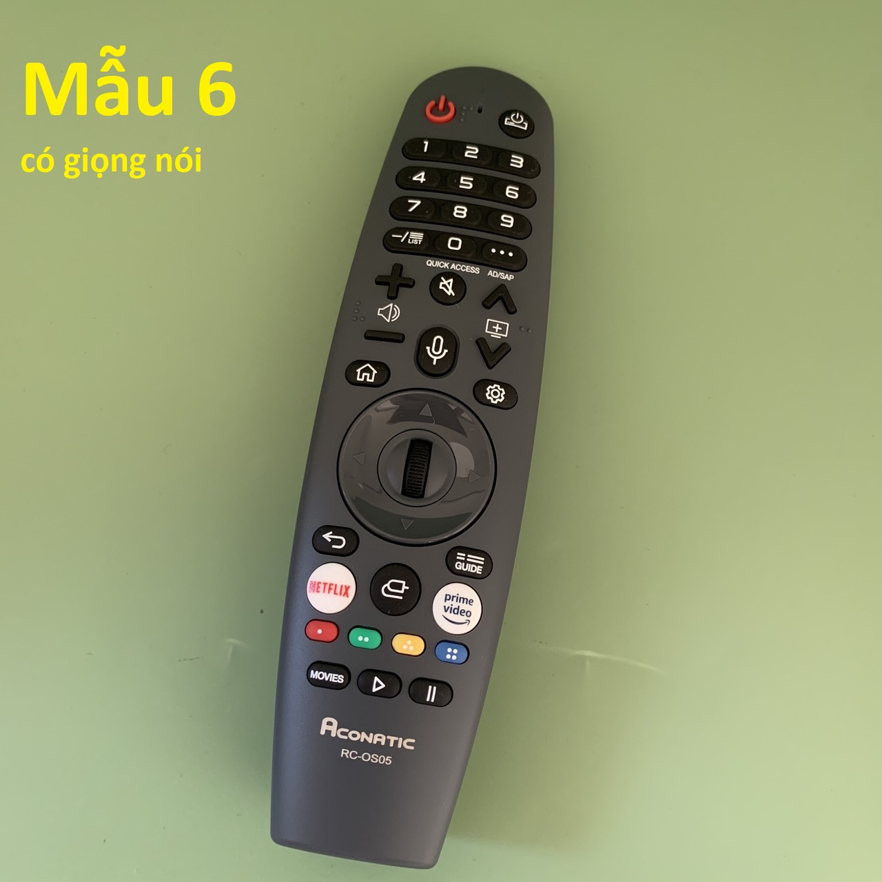 Điều khiển tivi Aconatic có giọng nói chính hãng chọn mẫu remote tv aconatic smart/led/lcd - hàng mớ