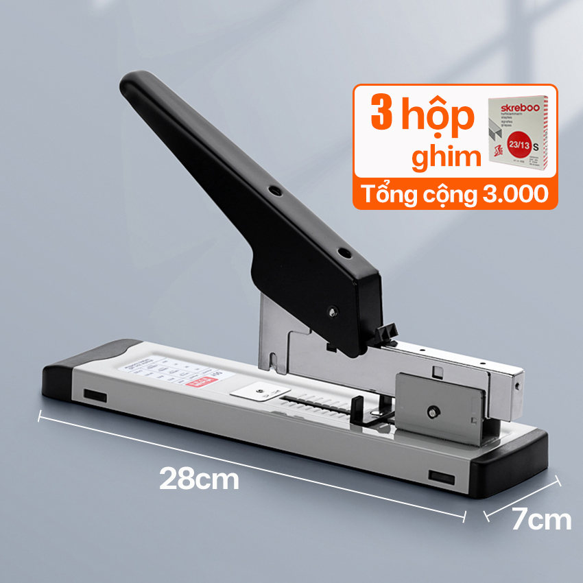Máy bấm ghim NAGO đóng sách vở 100 tờ máy bấm kim lớn dập ghim loại lớn đóng sách vở dập ghim đại