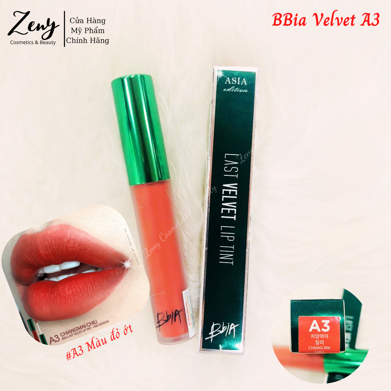 ( Màu A1 - A5 ) Son Kem Lì lên Màu Siêu Chuẩn Bbia Last Velvet Lip Tint Chính Hãng 5g