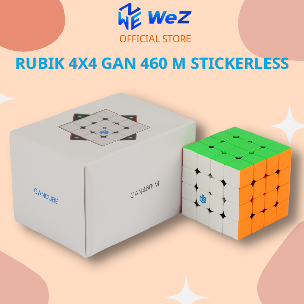 Rubik Gan 460 M Rubik 4x4 Nam Châm Dòng Cao Cấp Flagship Rubic 460 - Rubik GAN 460M Stickerless - WeZ Toys