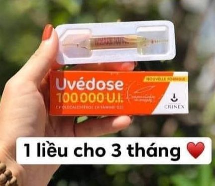 Vitamin D3 Liều Cao Uvedose 100000IU của Pháp