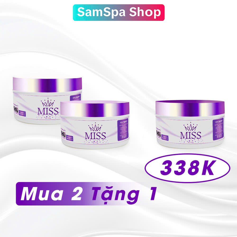 Kem Body Miss Thái Lan Dưỡng Trắng Makeup Trẻ Hóa Hũ Nhỏ 170g