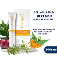 Gel Ngừa Mụn Decumar Advanced White Kem Ngừa Mụn Từ Nghệ Trắng Decumar Advance Nano Curcumin  White Anti-Acnes Nano THC Gel 20g