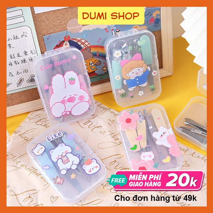 [Hcm]Set Bấm Móng Tay Gồm 7 Chi Tiết Có Kèm Hộp Xinh Xắn Tiện Lợi Giao Ngẫu Nhiên – Dumi Shop