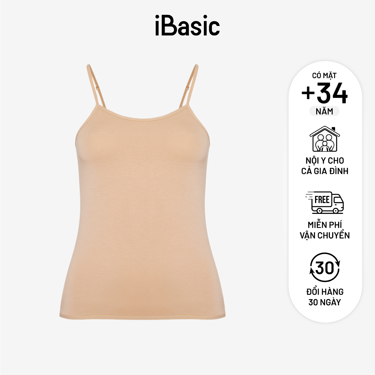 Áo lót iBasic cami dài VA112