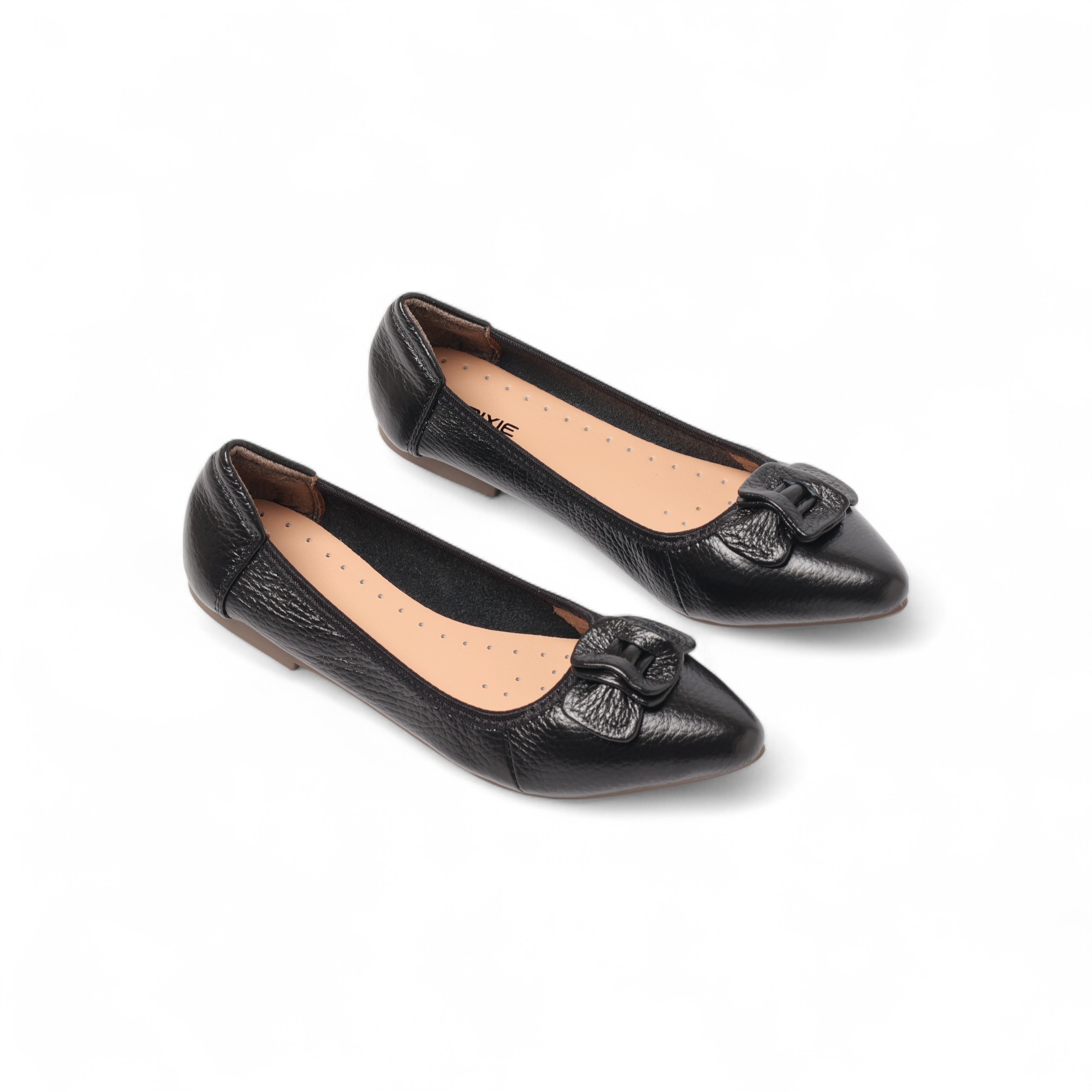 Giày Búp Bê Nữ Mũi Nhọn Gắn Nơ Pixie P126